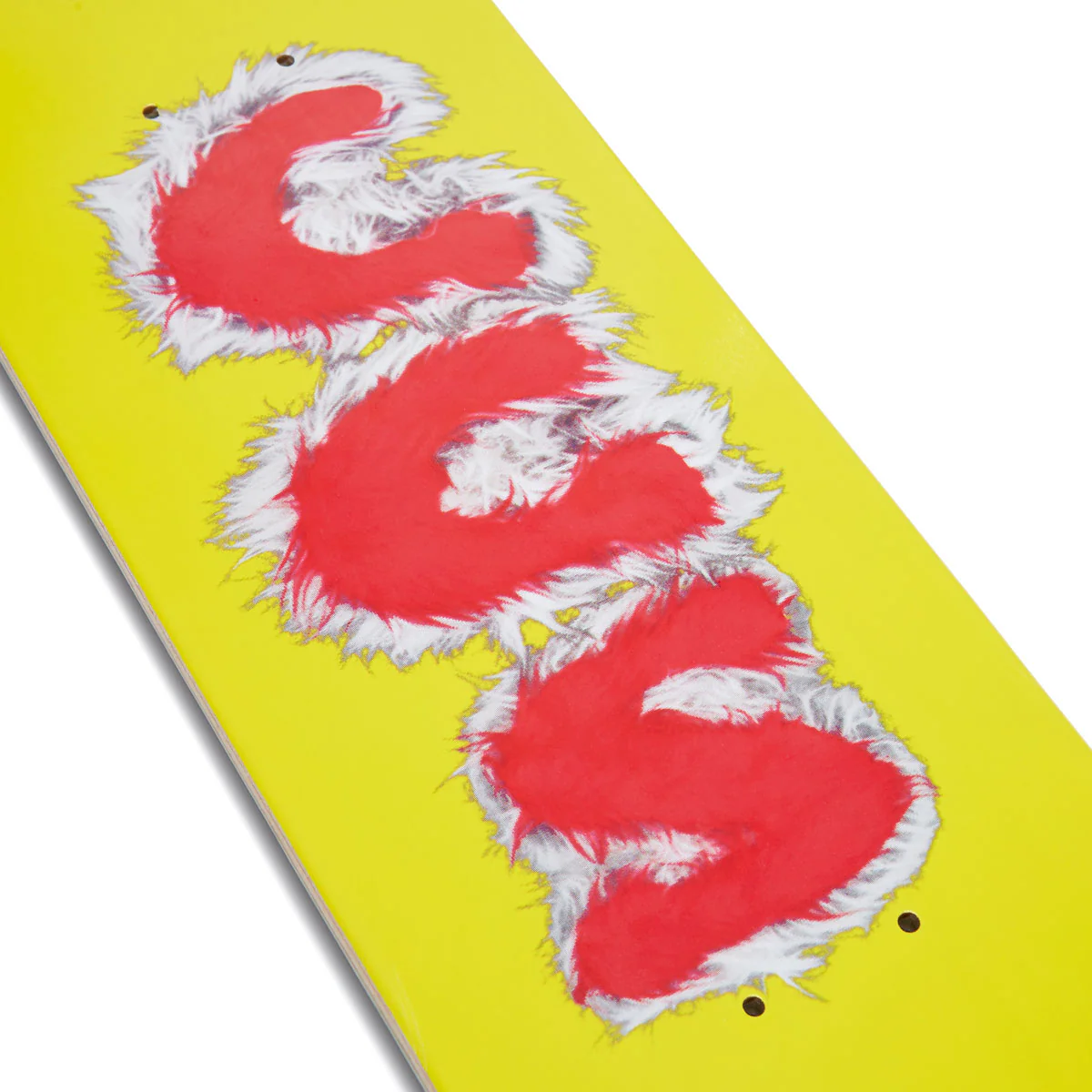 CCS Furry Letters Mini Skateboard Deck - Yellow - Image 3
