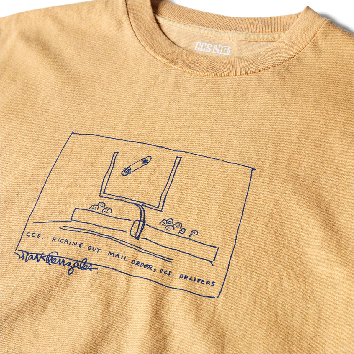 CCS Gonz 2001 Reissue T-Shirt - Faded Mustard - Image 3