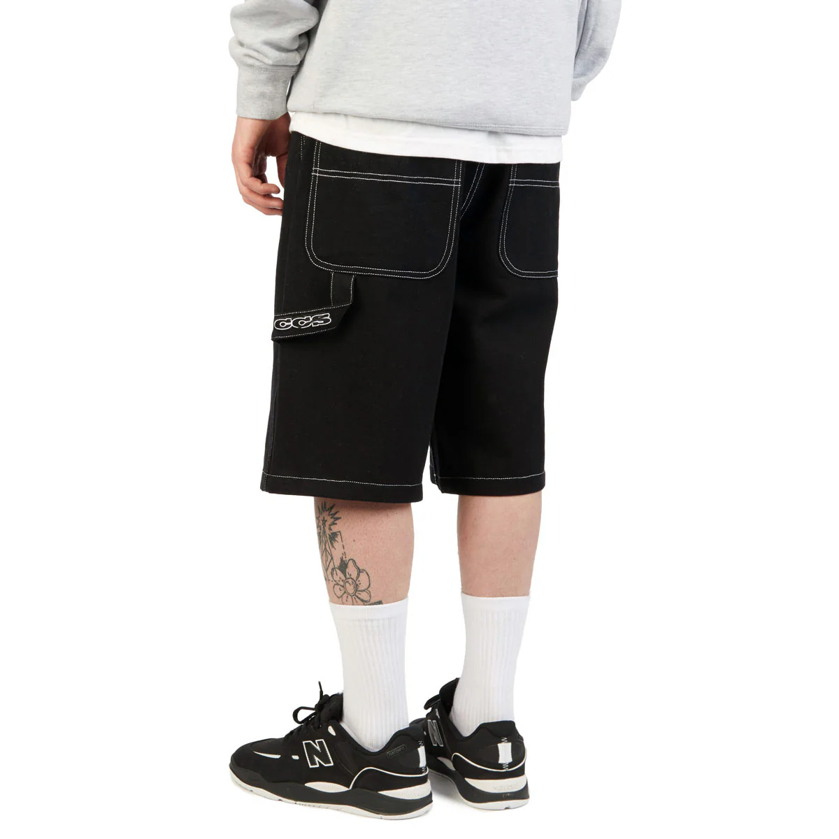 CCS Hammer Loop Canvas Shorts - Black/White - Image 4