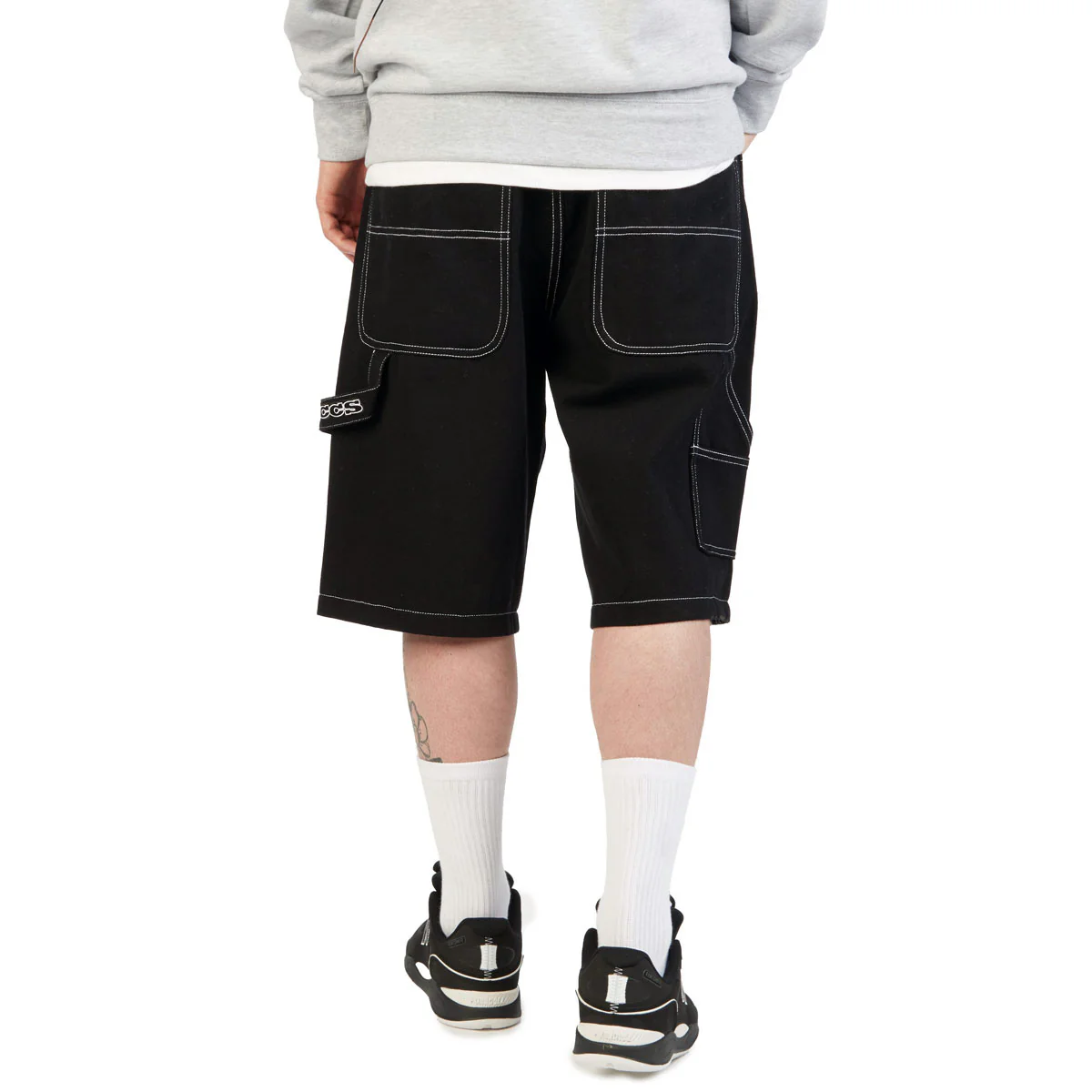 CCS Hammer Loop Canvas Shorts - Black/White - Image 5