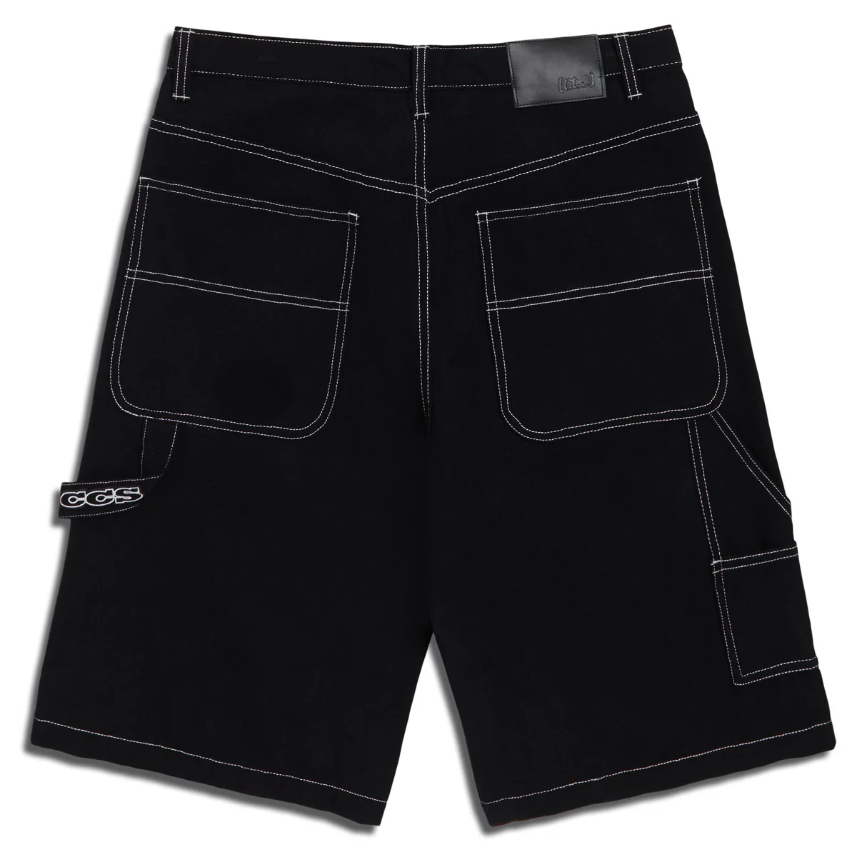 CCS Hammer Loop Canvas Shorts - Black/White - Image 6