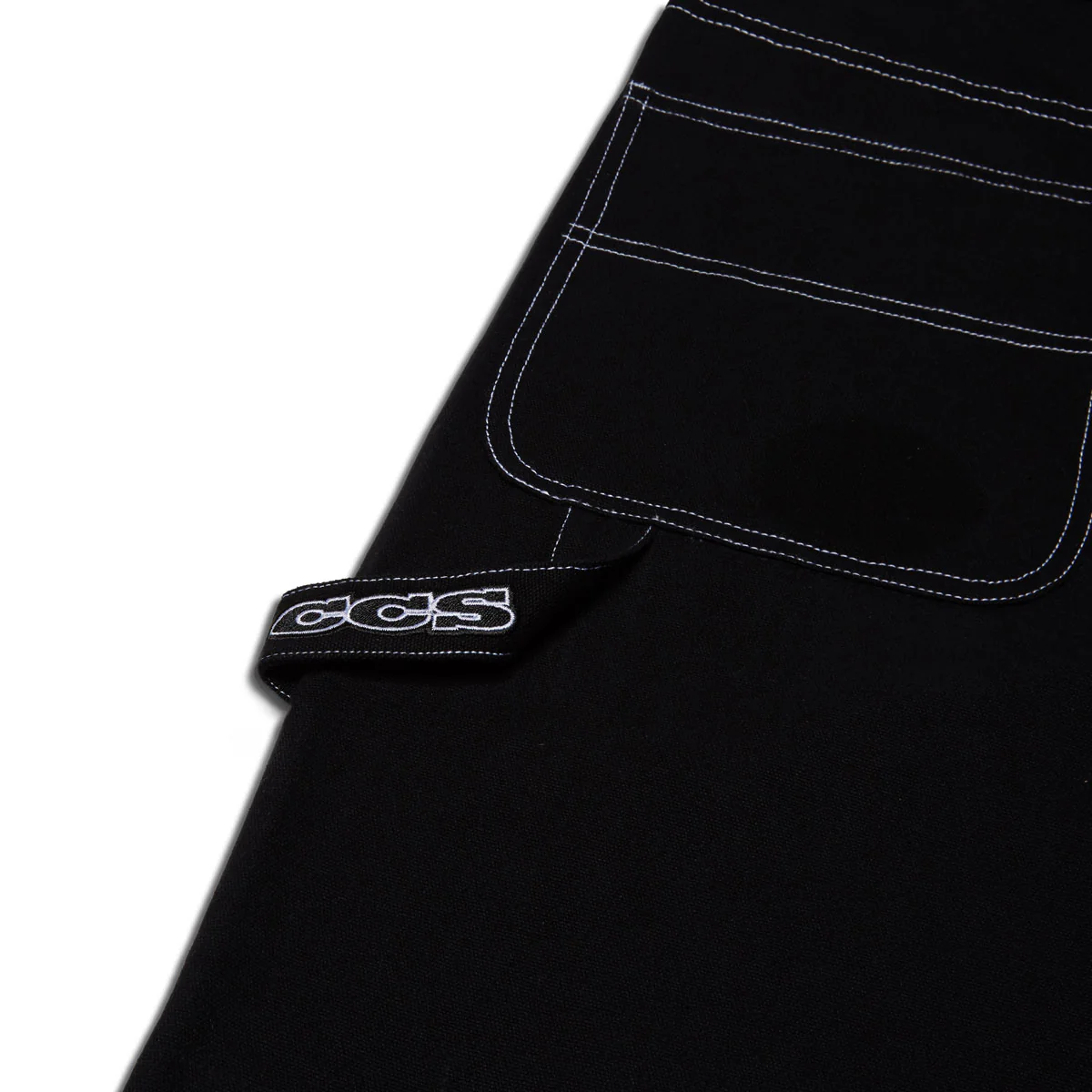 CCS Hammer Loop Canvas Shorts - Black/White - Image 7