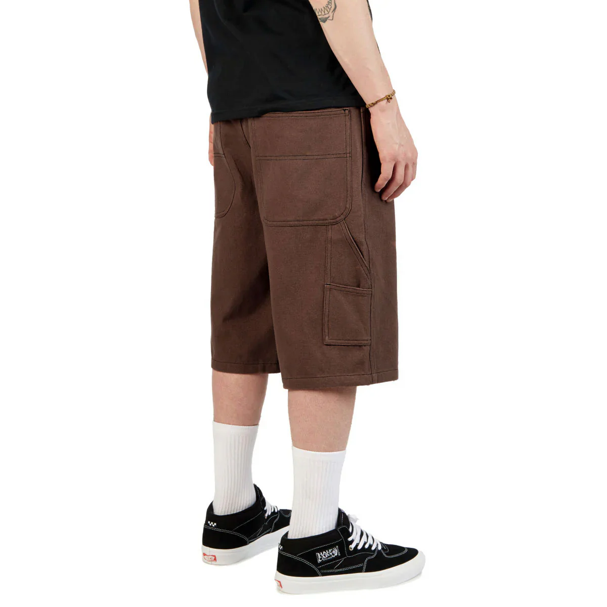 CCS Hammer Loop Canvas Shorts - Brown/Black - Image 4