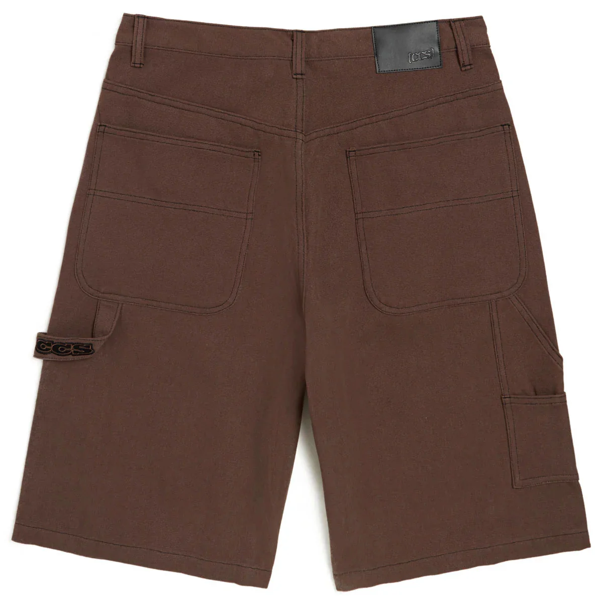 CCS Hammer Loop Canvas Shorts - Brown/Black - Image 6