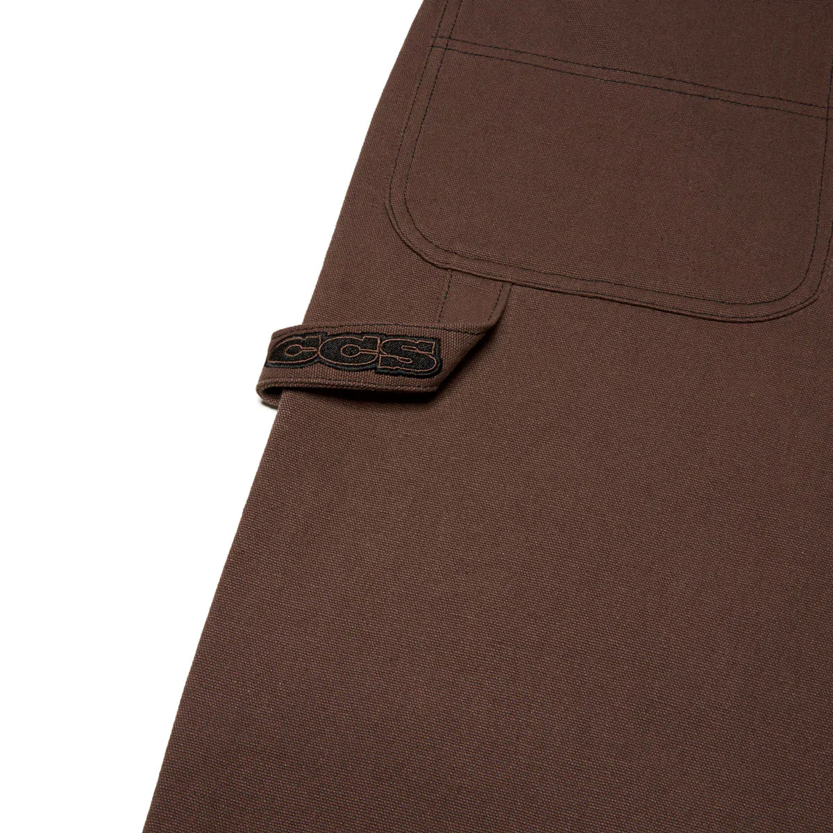 CCS Hammer Loop Canvas Shorts - Brown/Black - Image 7