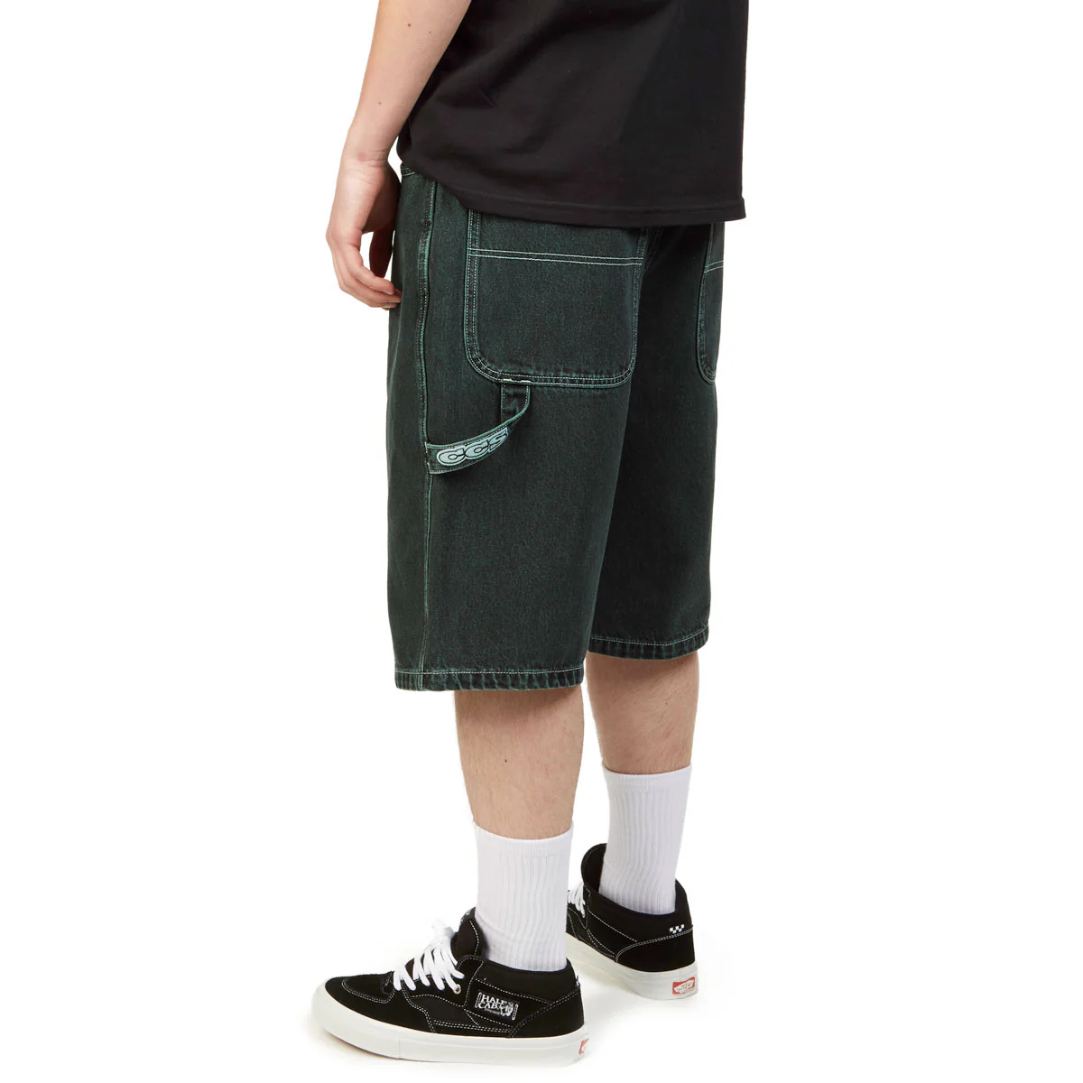CCS Hammer Loop Jean Shorts - Acid Green - Image 4