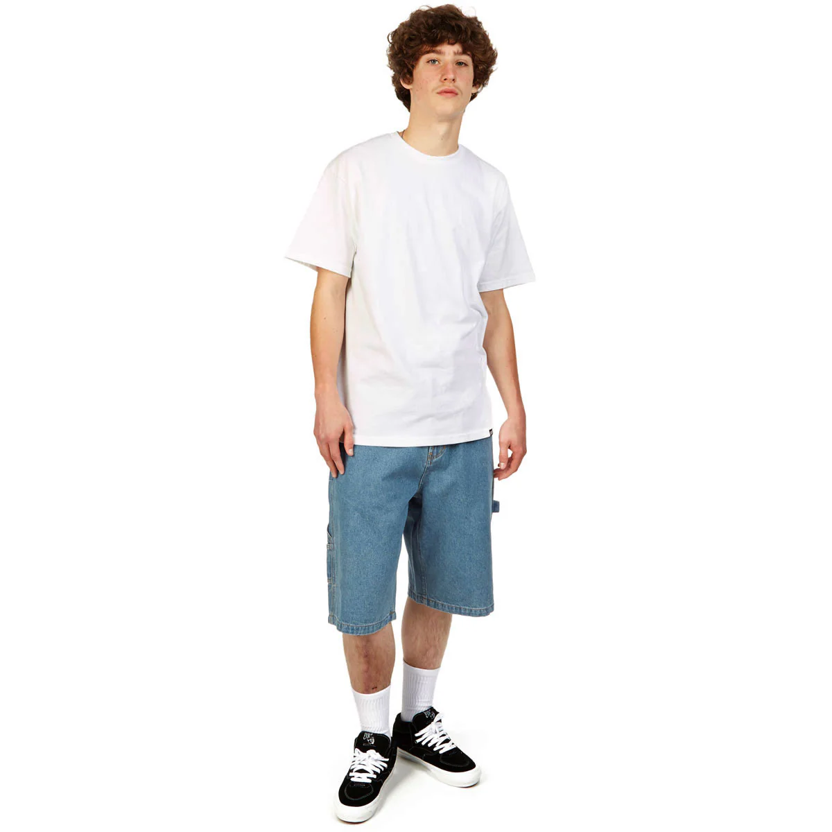 CCS Hammer Loop Jean Shorts - Medium Wash - Image 3
