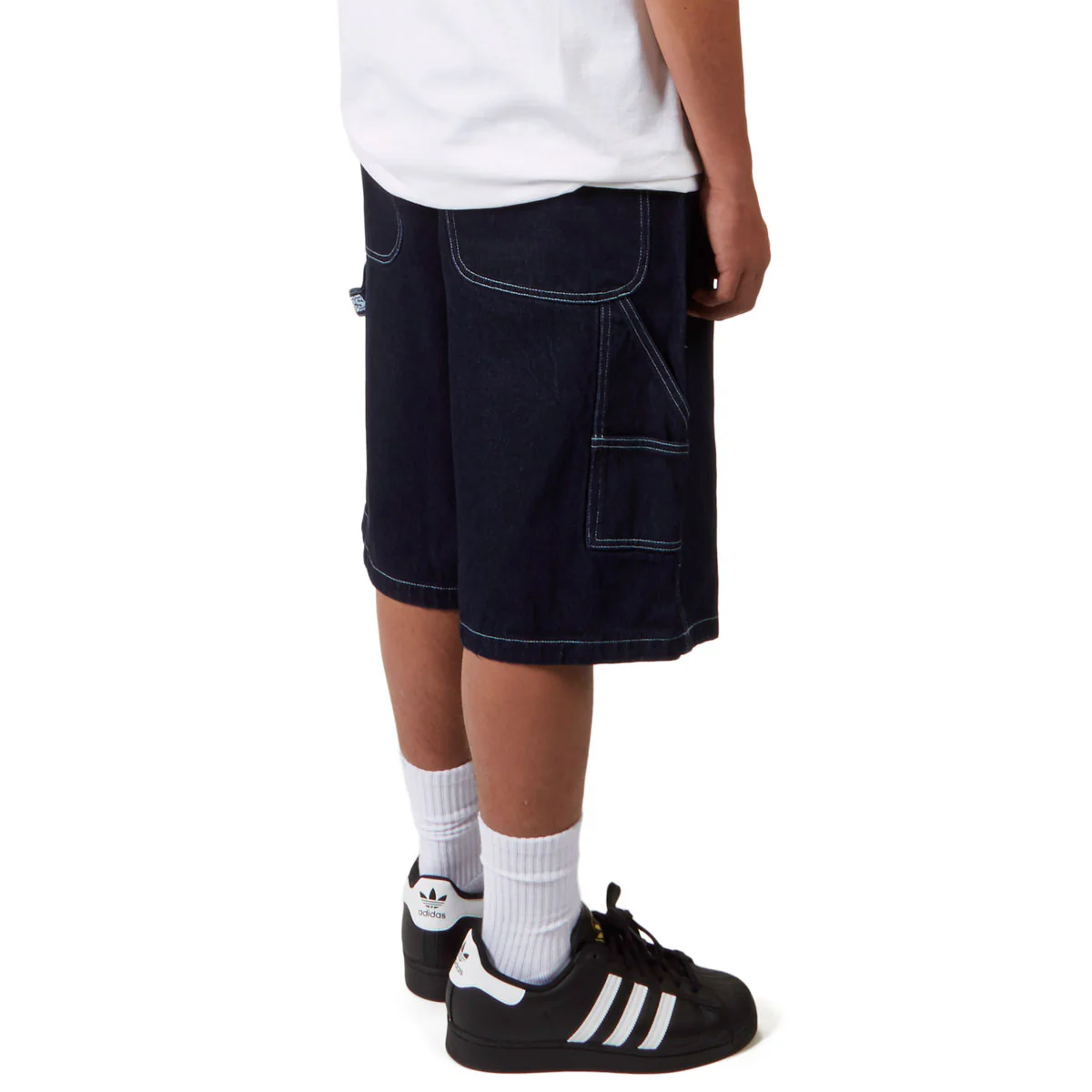 CCS Hammer Loop Jean Shorts - Overdyed Navy - Image 4