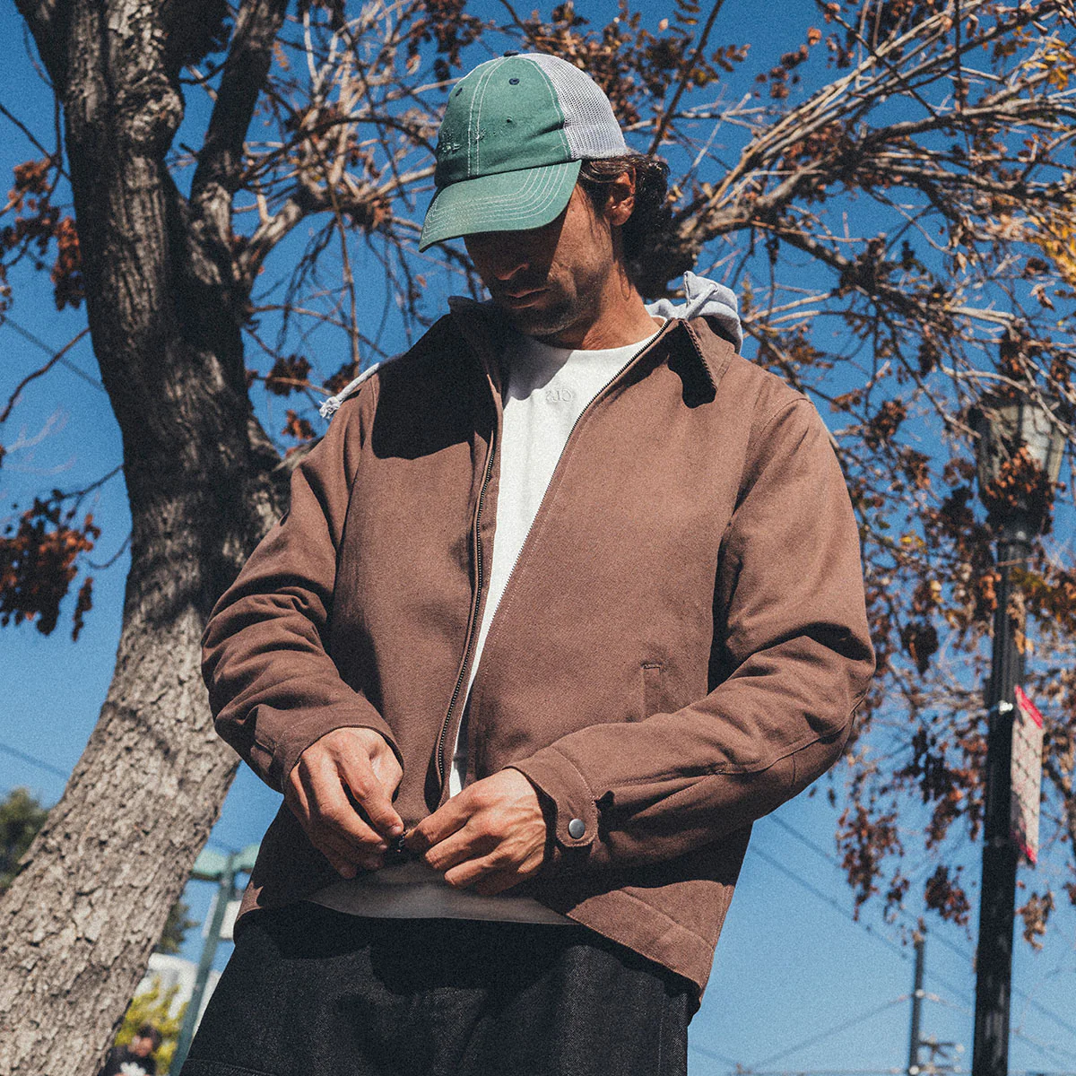 CCS Heavy Canvas Insulated Work Jacket - Brown - Image 2