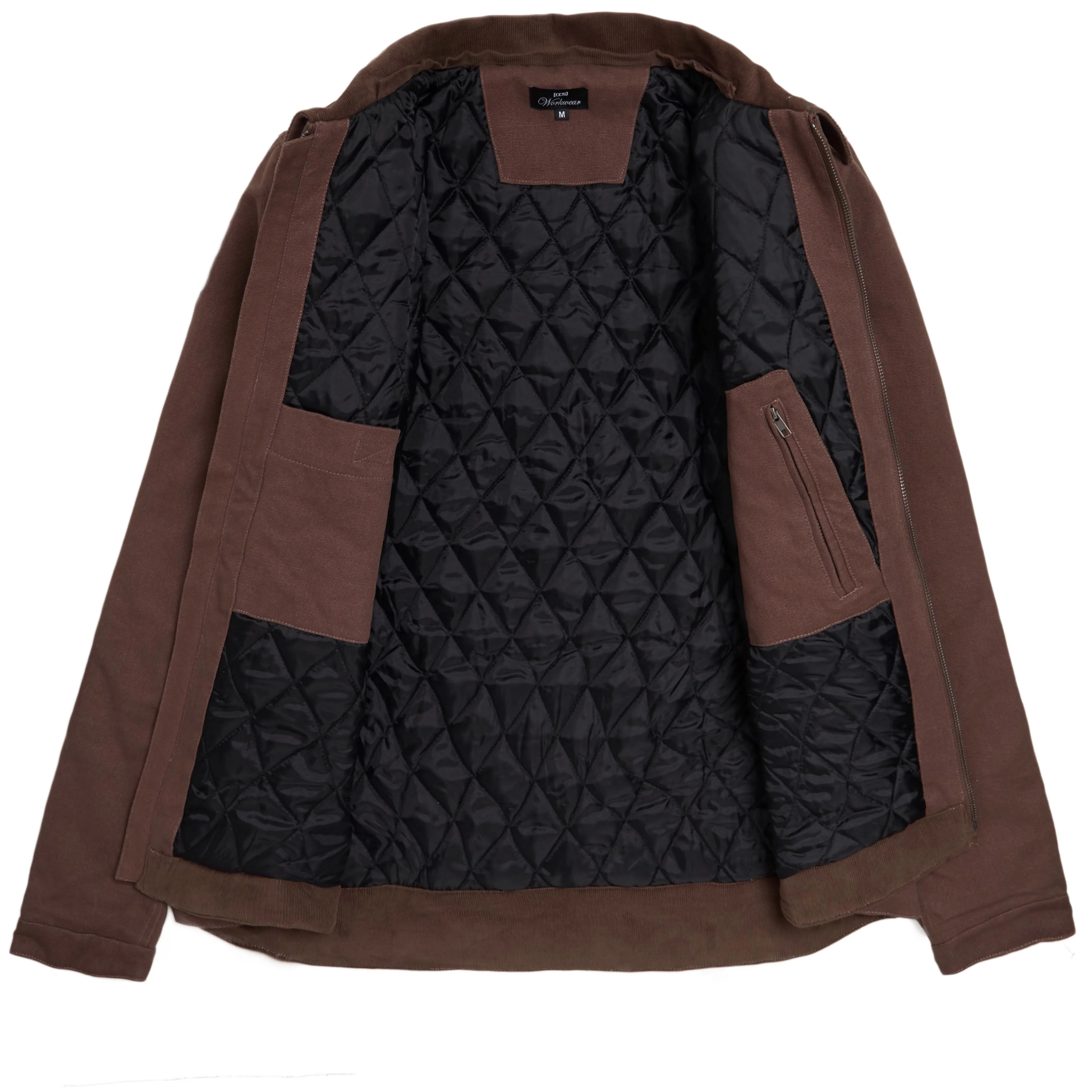 CCS Heavy Canvas Insulated Work Jacket - Brown - Image 7