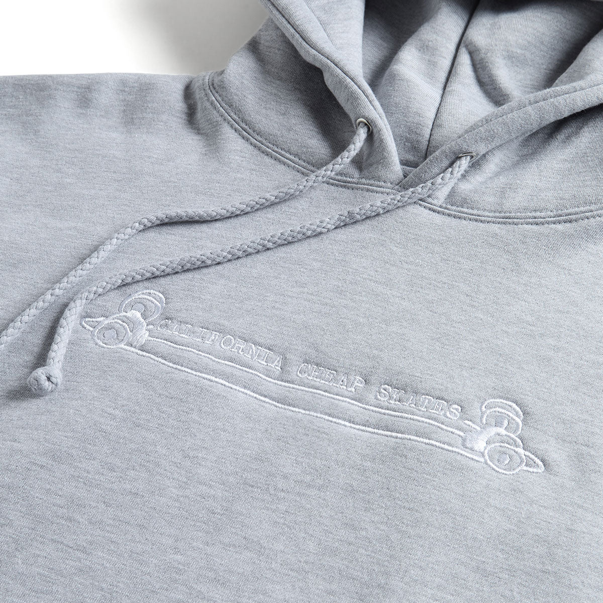 CCS Heritage Cheap Skates Hoodie - Grey/White - Image 2