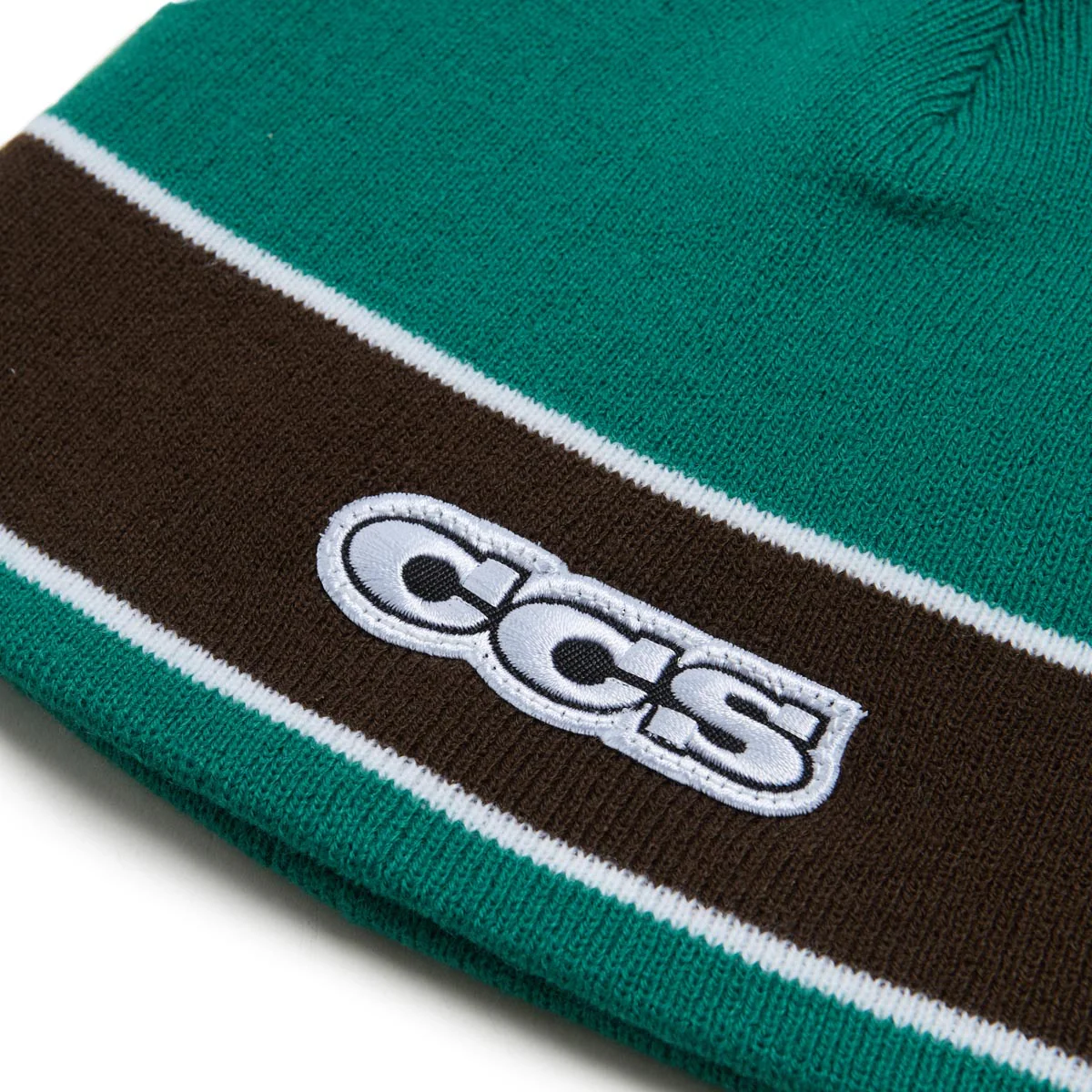CCS Icon Skully Beanie - Green/Brown - Image 2