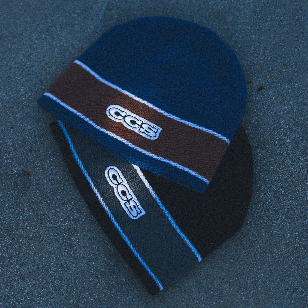 CCS Icon Skully Beanie - Green/Brown - Image 4