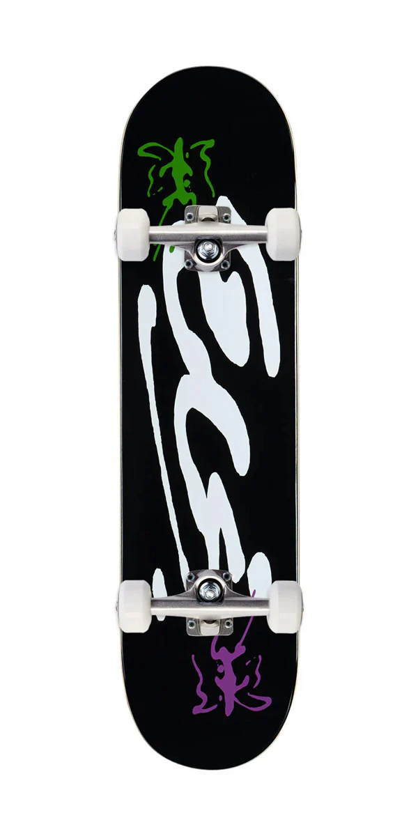 CCS Ink Blot Logo Mini Skateboard Complete - Black - Image 3