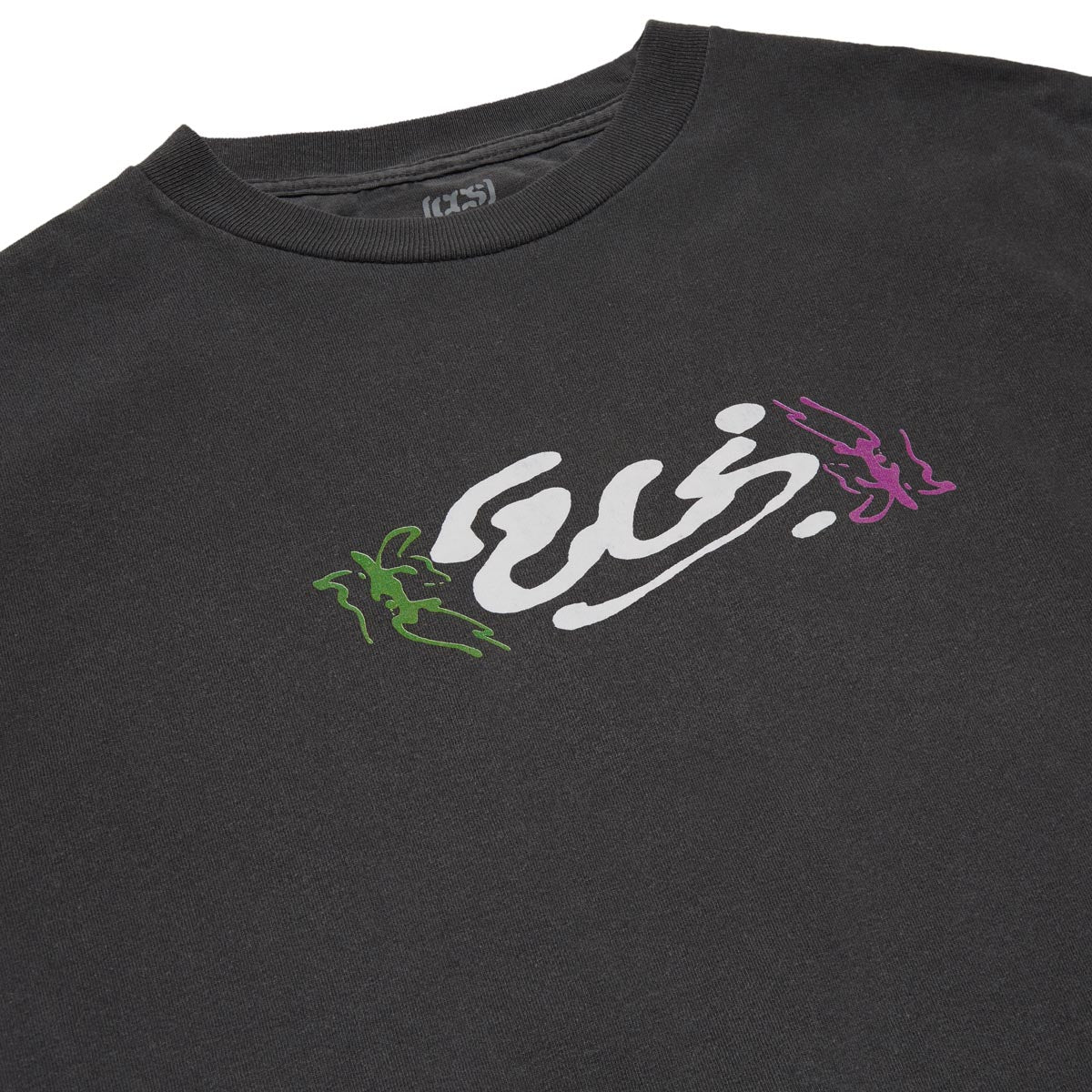 CCS Ink Blot Logo T-Shirt - Faded Black - Image 2