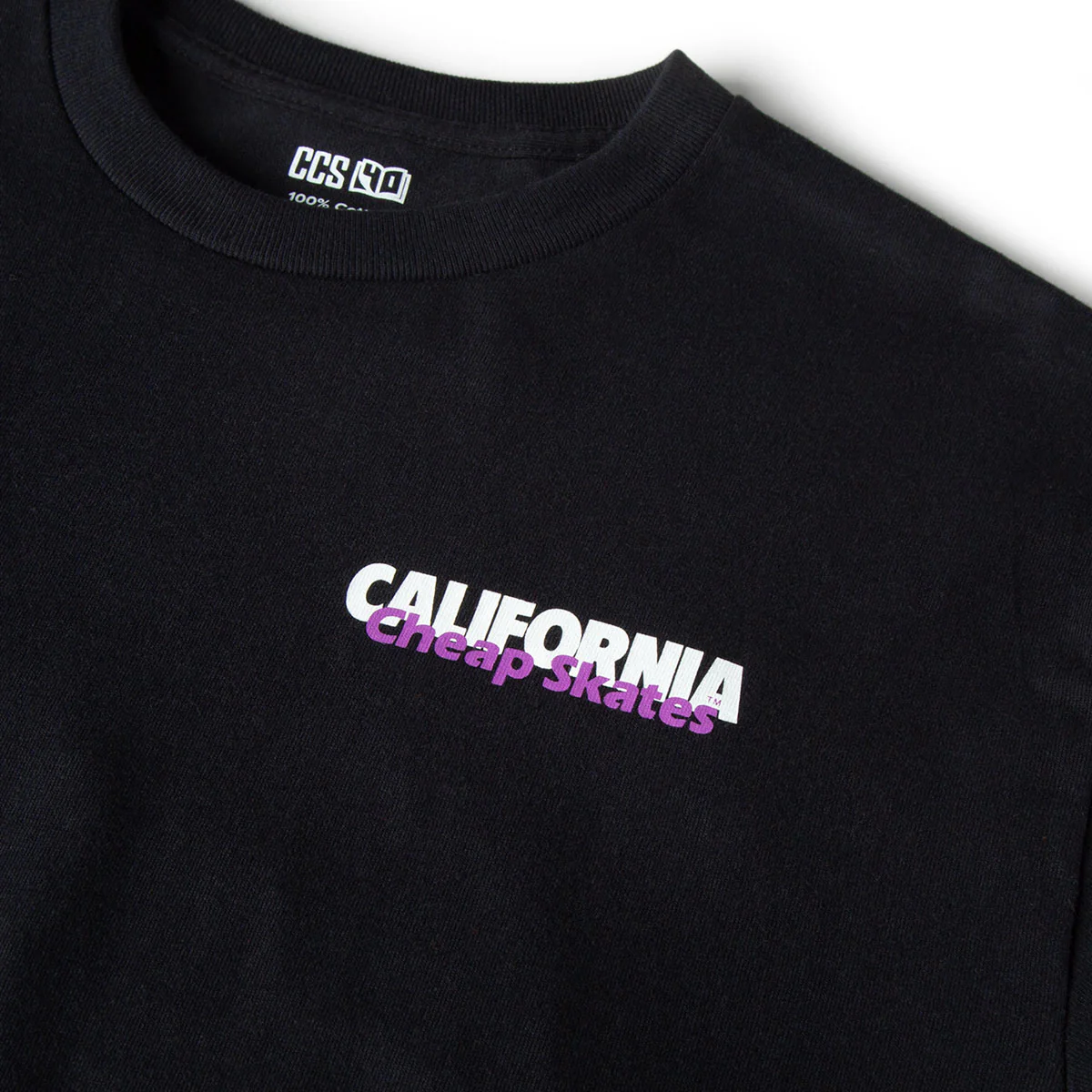 CCS June 1985 Ad T-Shirt - Black/Purple - Image 3