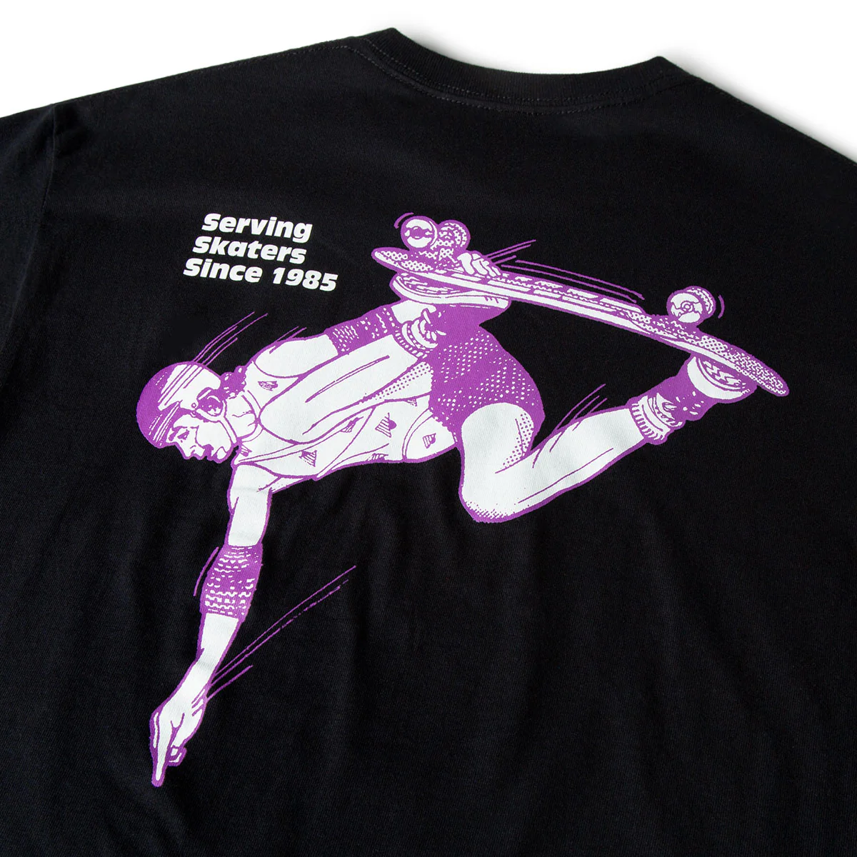 CCS June 1985 Ad T-Shirt - Black/Purple - Image 4