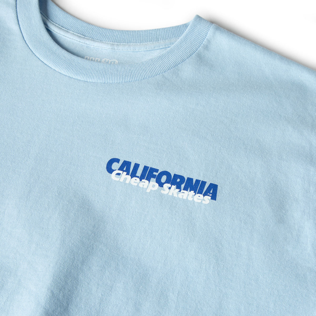 CCS June 1985 Ad T-Shirt - Light Blue/Black - Image 3