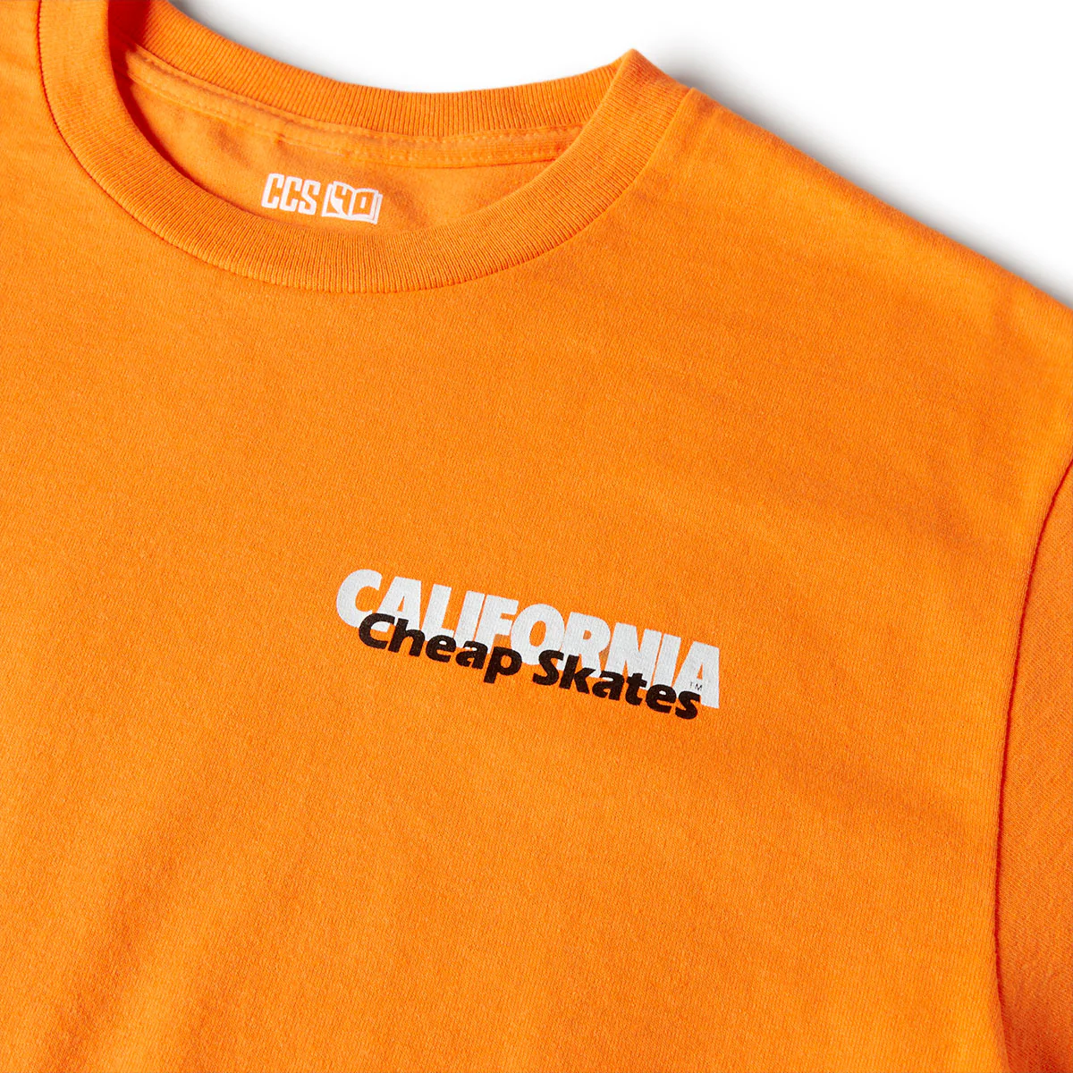 CCS June 1985 Ad T-Shirt - Orange/White - Image 3
