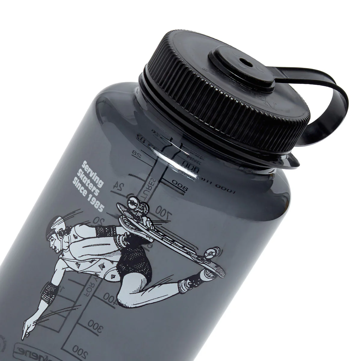 CCS June 1985 Wide Mouth Nalgene Water Bottle - Charcoal/Black - 32oz - Image 3