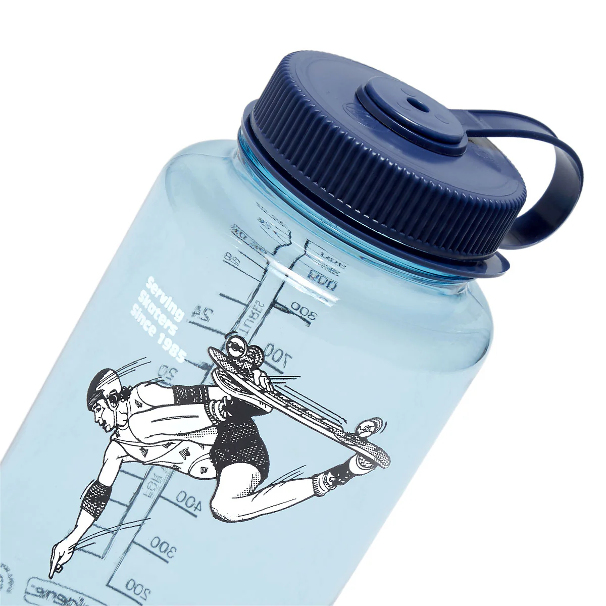 CCS June 1985 Wide Mouth Nalgene Water Bottle - Light Blue/Denim - 32oz - Image 3