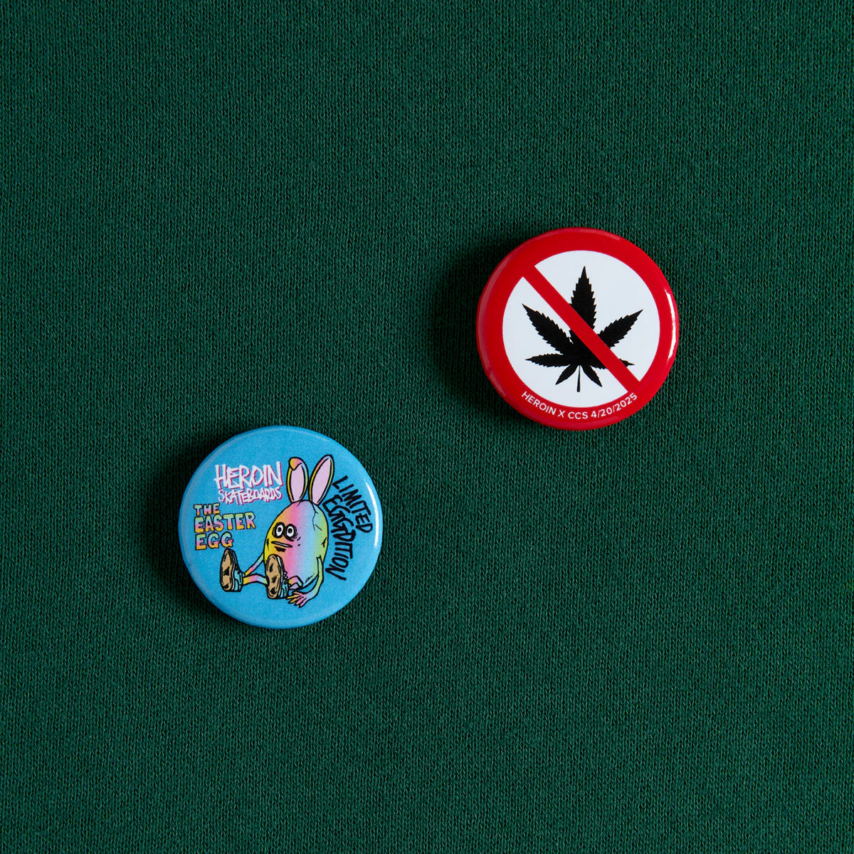 CCS Live x Heroin 420 Egg Hoodie - Green - Image 5