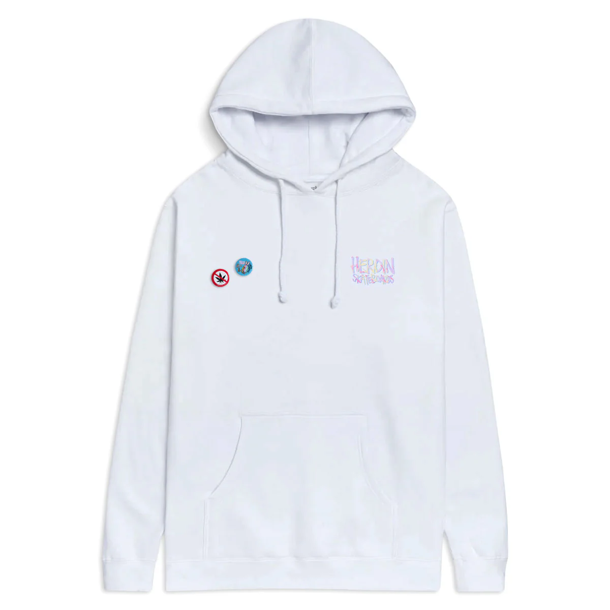 CCS Live x Heroin 420 Egg Hoodie - White - Image 2