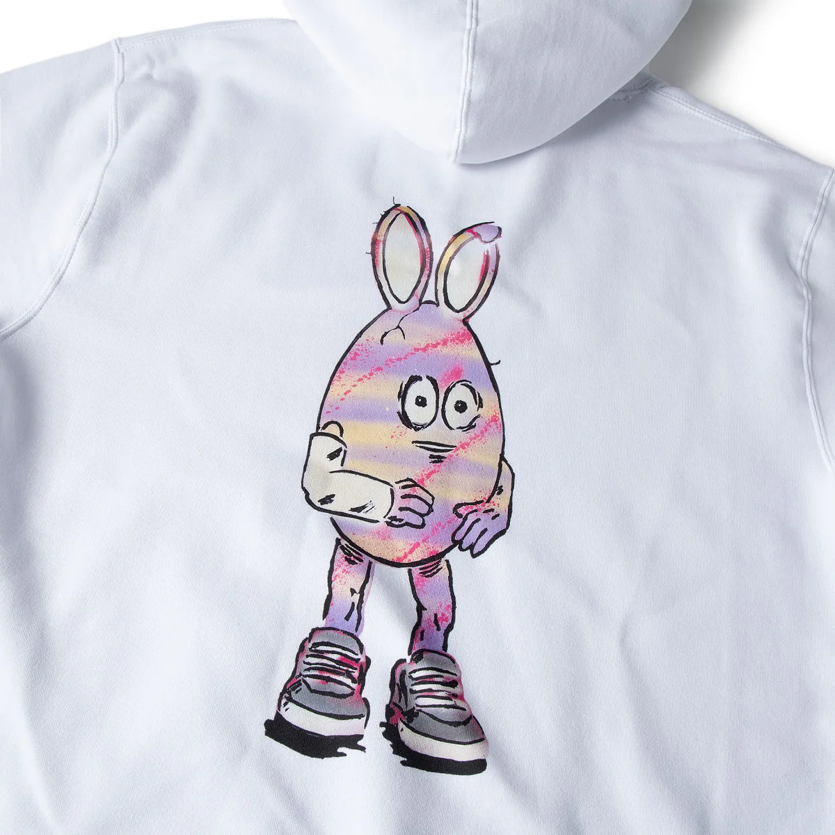 CCS Live x Heroin 420 Egg Hoodie - White - Image 4