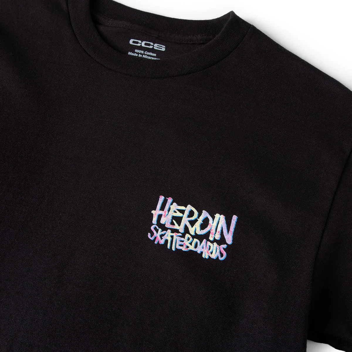 CCS Live x Heroin 420 Egg T-Shirt - Black - Image 3