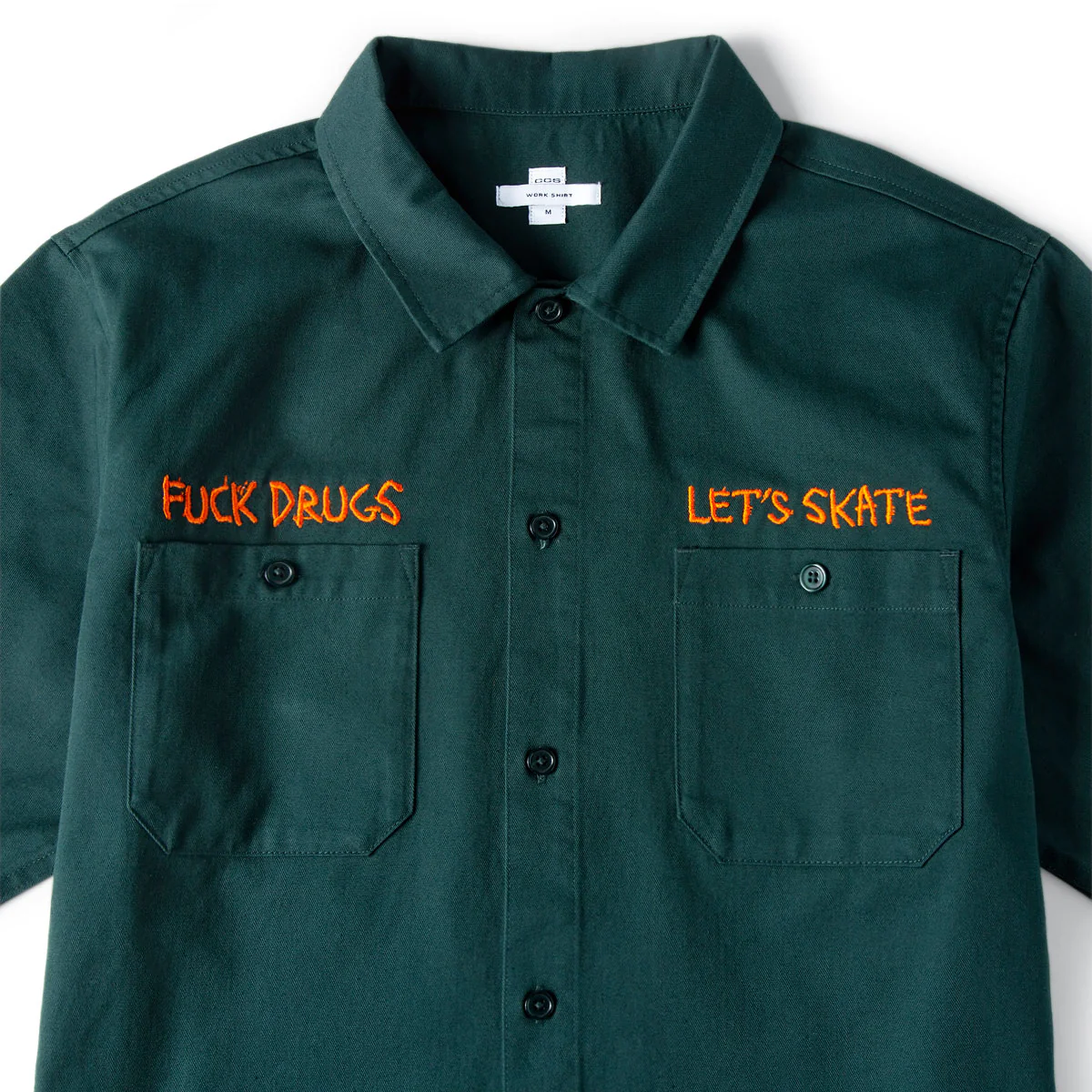 CCS Live x Heroin 420 Work Shirt - Hunter Green - Image 2