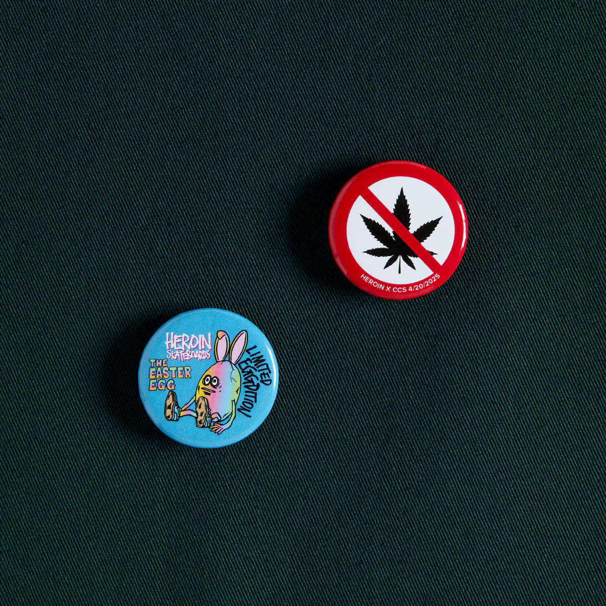CCS Live x Heroin 420 Work Shirt - Hunter Green - Image 3