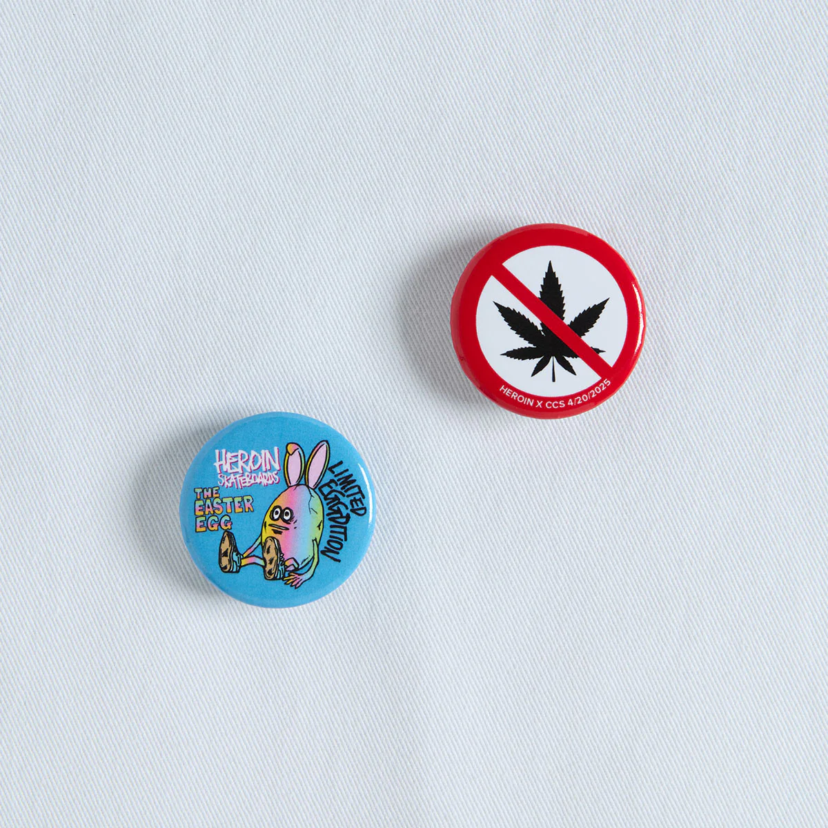 CCS Live x Heroin 420 Work Shirt - White - Image 3