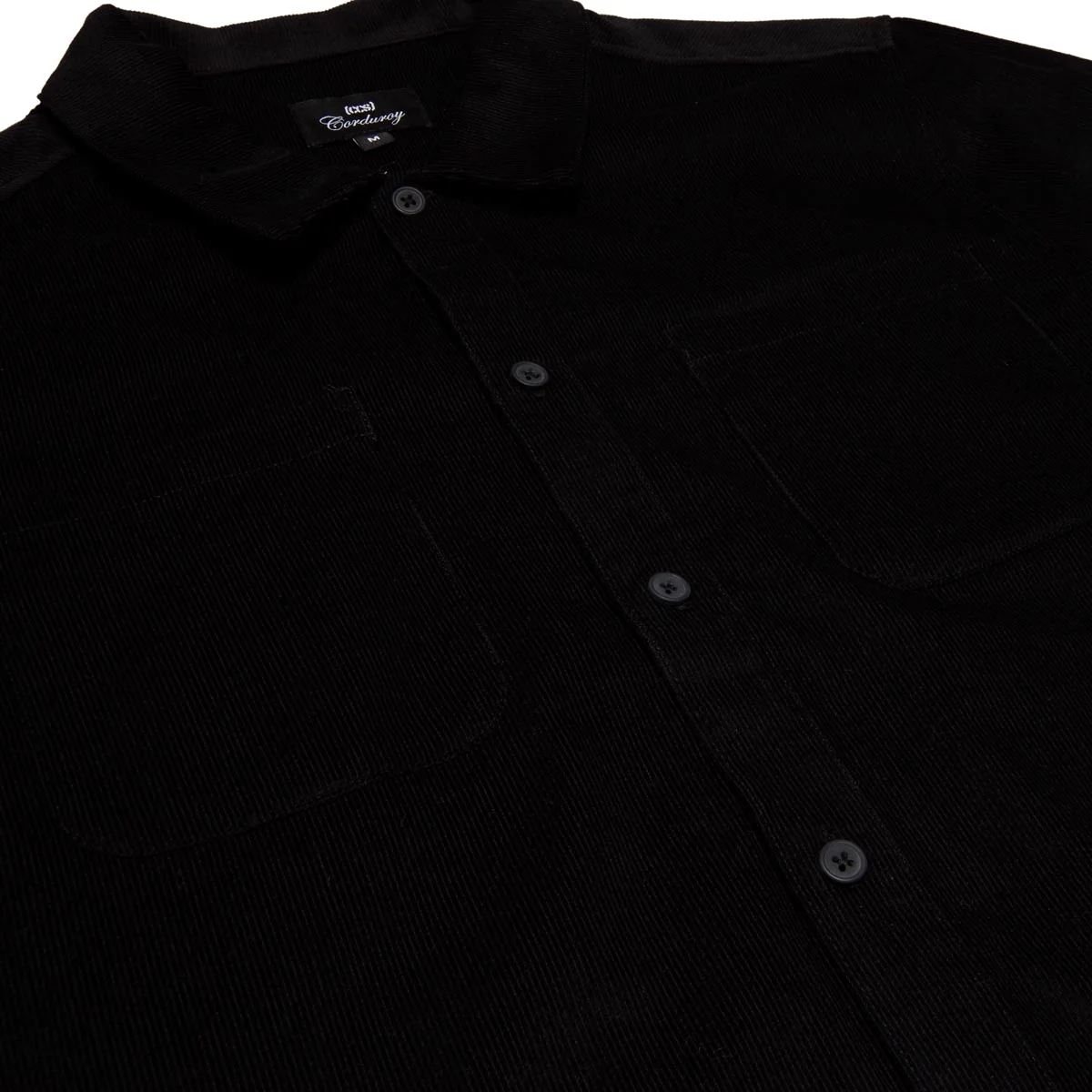 CCS Long Sleeve Corduroy Shirt - Black - Image 4