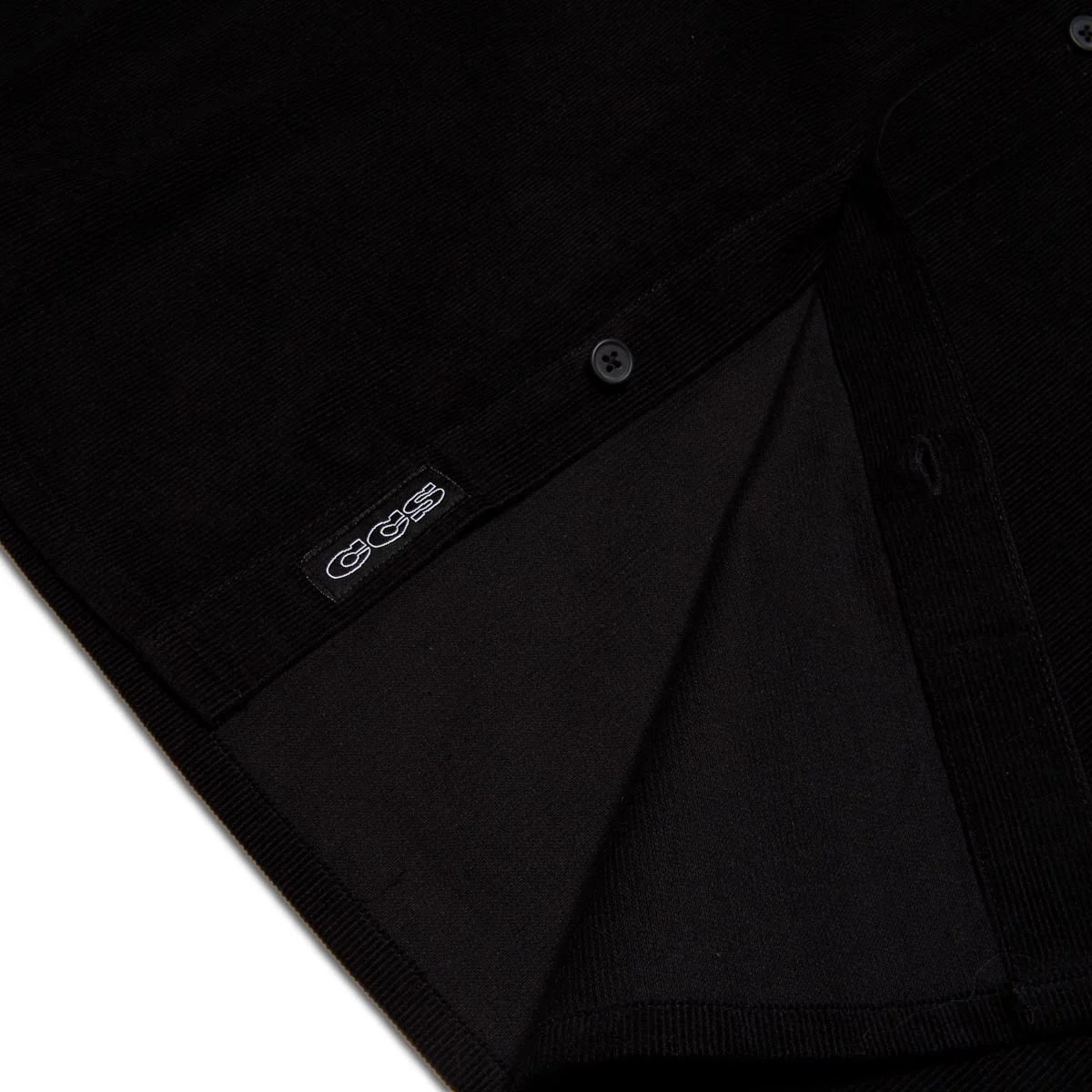 CCS Long Sleeve Corduroy Shirt - Black - Image 5