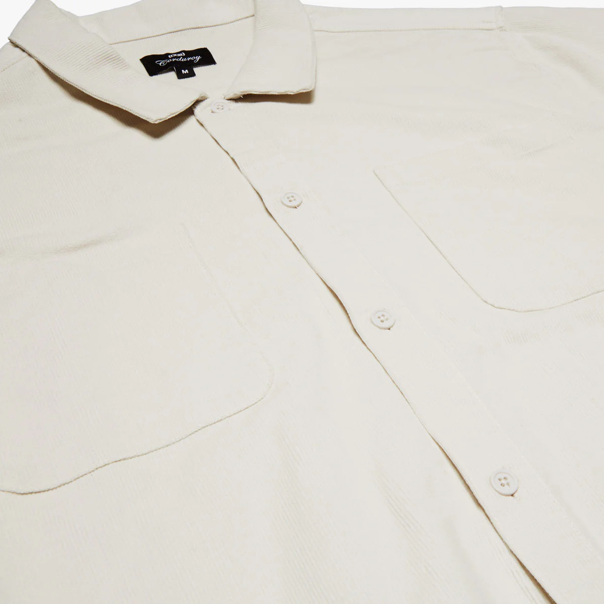 CCS Long Sleeve Corduroy Shirt - Off White - Image 4