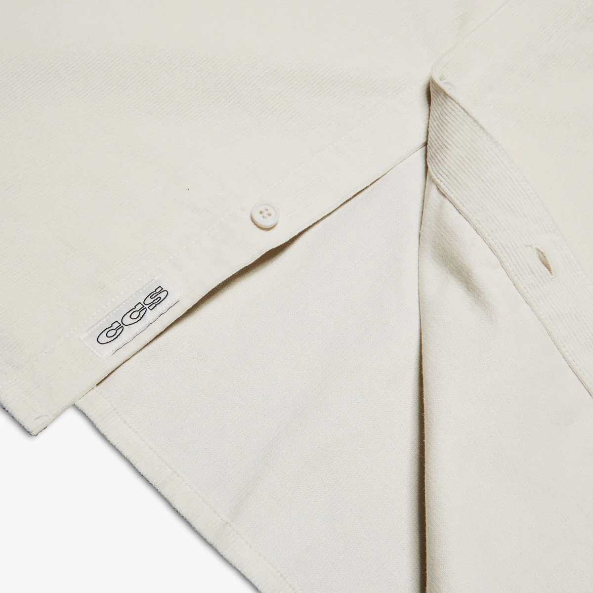 CCS Long Sleeve Corduroy Shirt - Off White - Image 5