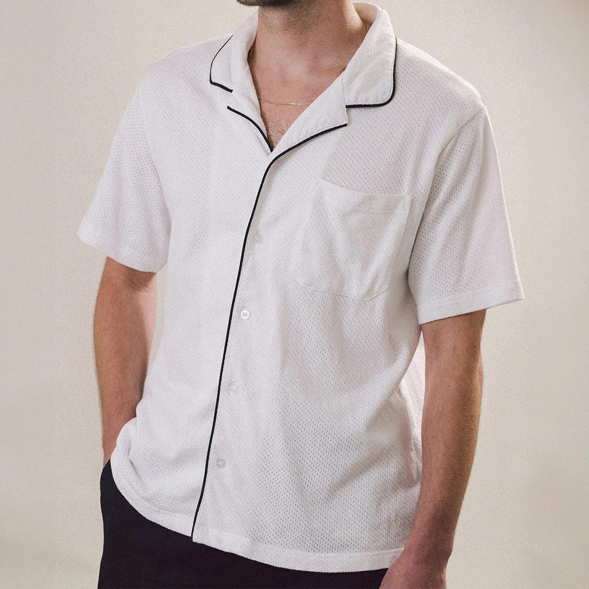CCS Lounge Mesh Shirt - White - Image 2