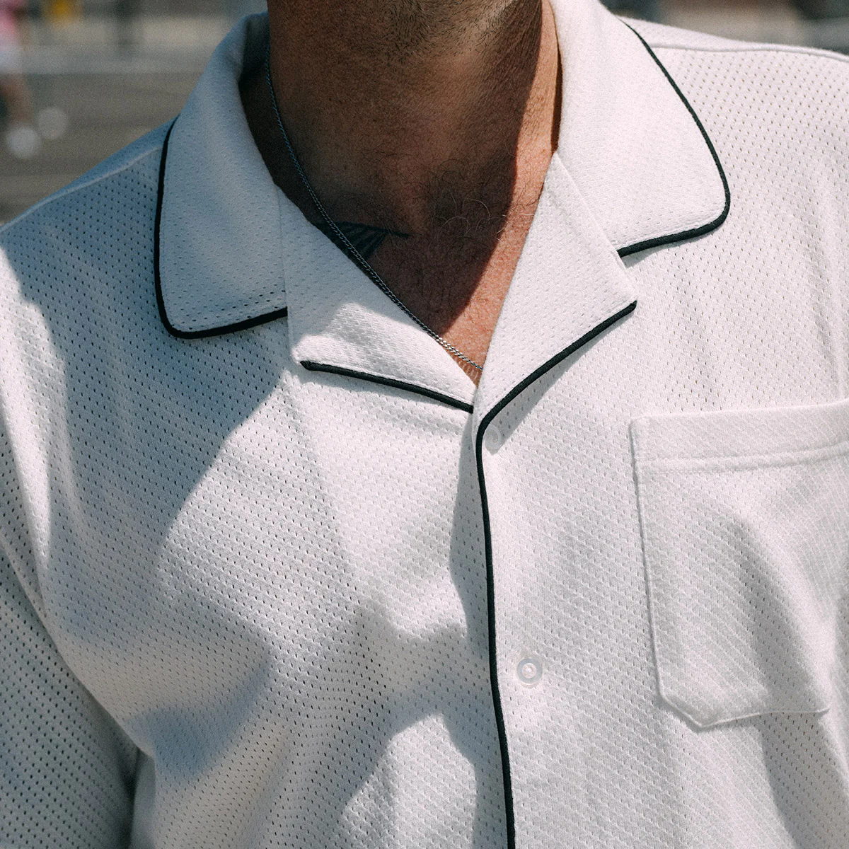 CCS Lounge Mesh Shirt - White - Image 7