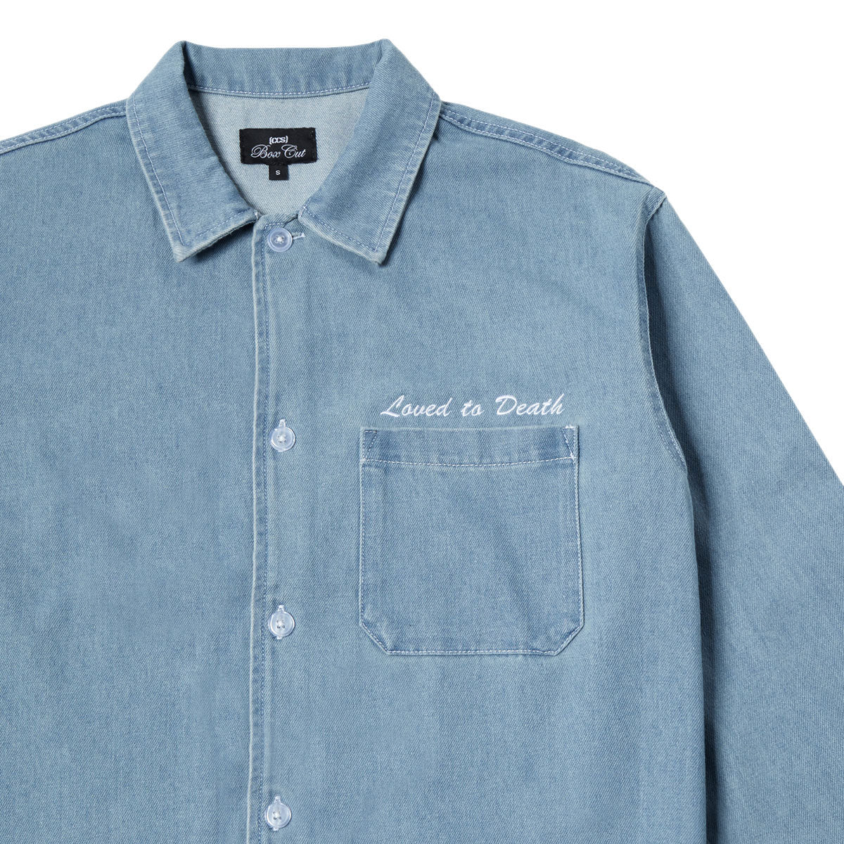CCS Loved To Death Denim Shirt - Light Blue - Image 3