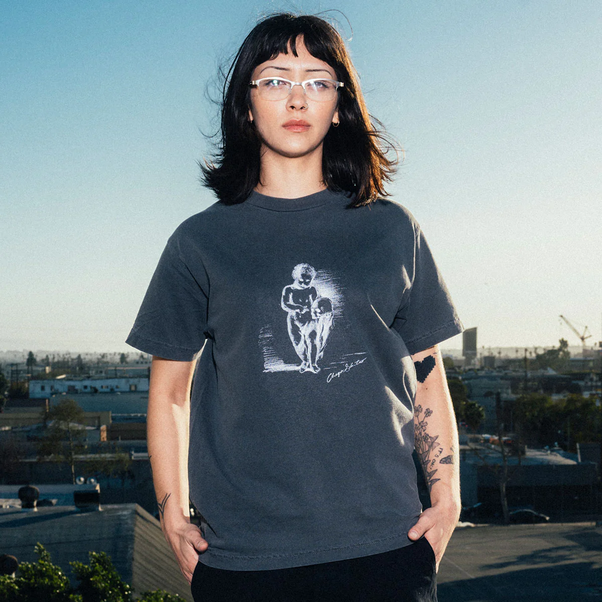 CCS Loved to Death T-Shirt - Faded Black - Image 2