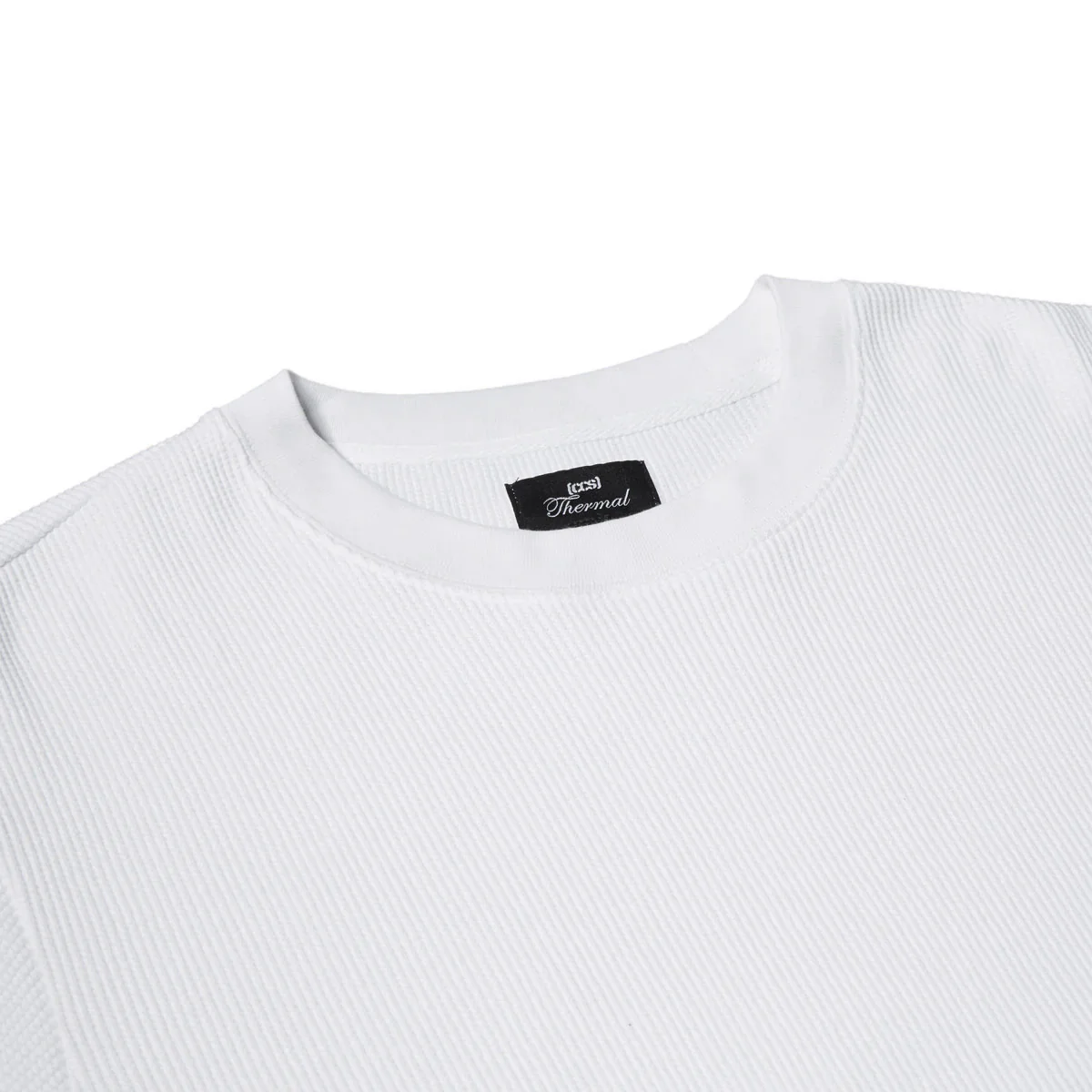 CCS OG Waffle Knit Thermal Shirt - White - Image 3
