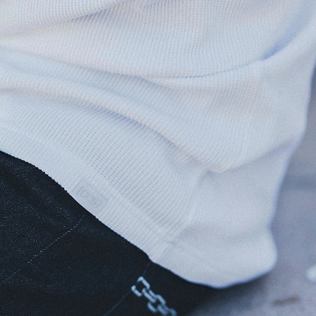 CCS OG Waffle Knit Thermal Shirt - White - Image 5