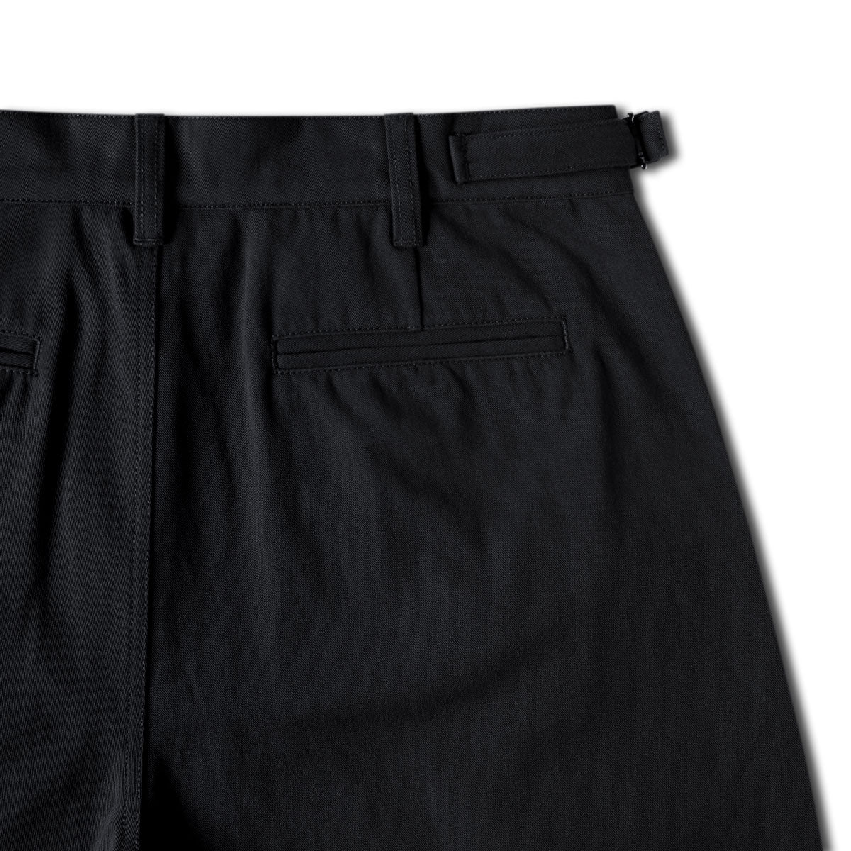 CCS Pleated Chino Shorts - Black - Image 9