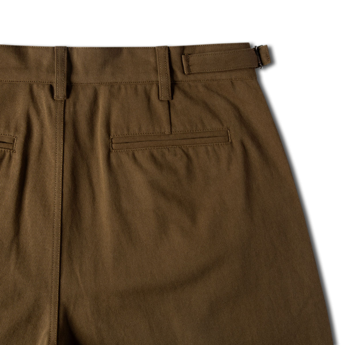 CCS Pleated Chino Shorts - Brown - Image 10