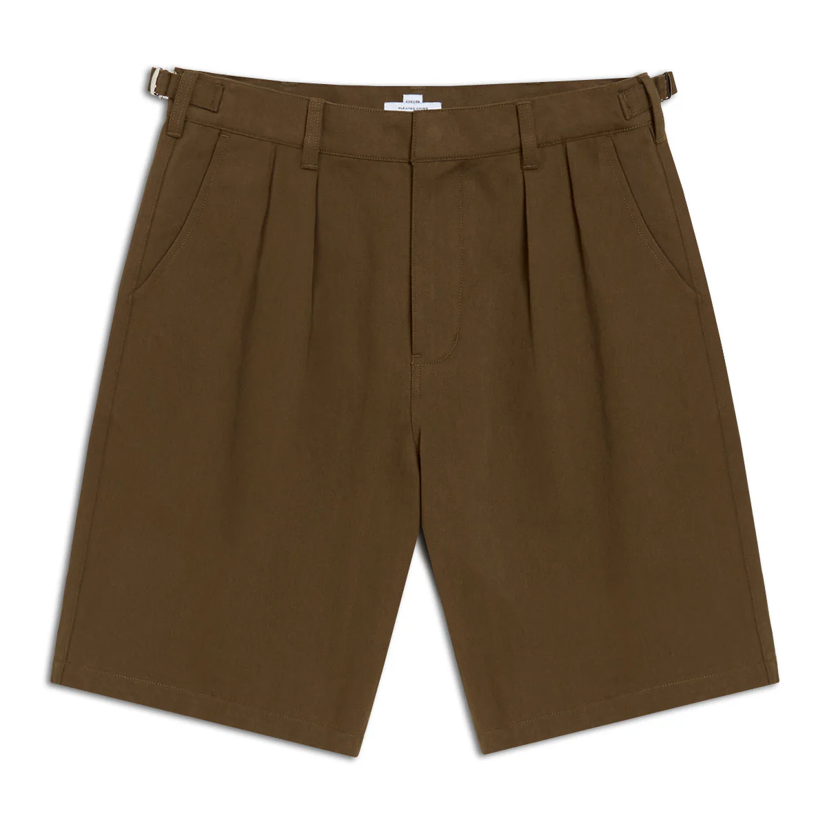 CCS Pleated Chino Shorts - Brown - Image 3
