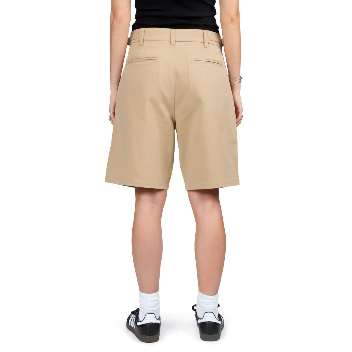 CCS Pleated Chino Shorts - Khaki - Image 8