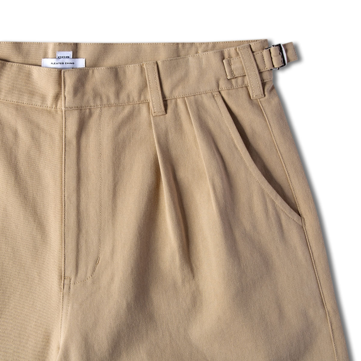 CCS Pleated Chino Shorts - Khaki - Image 9