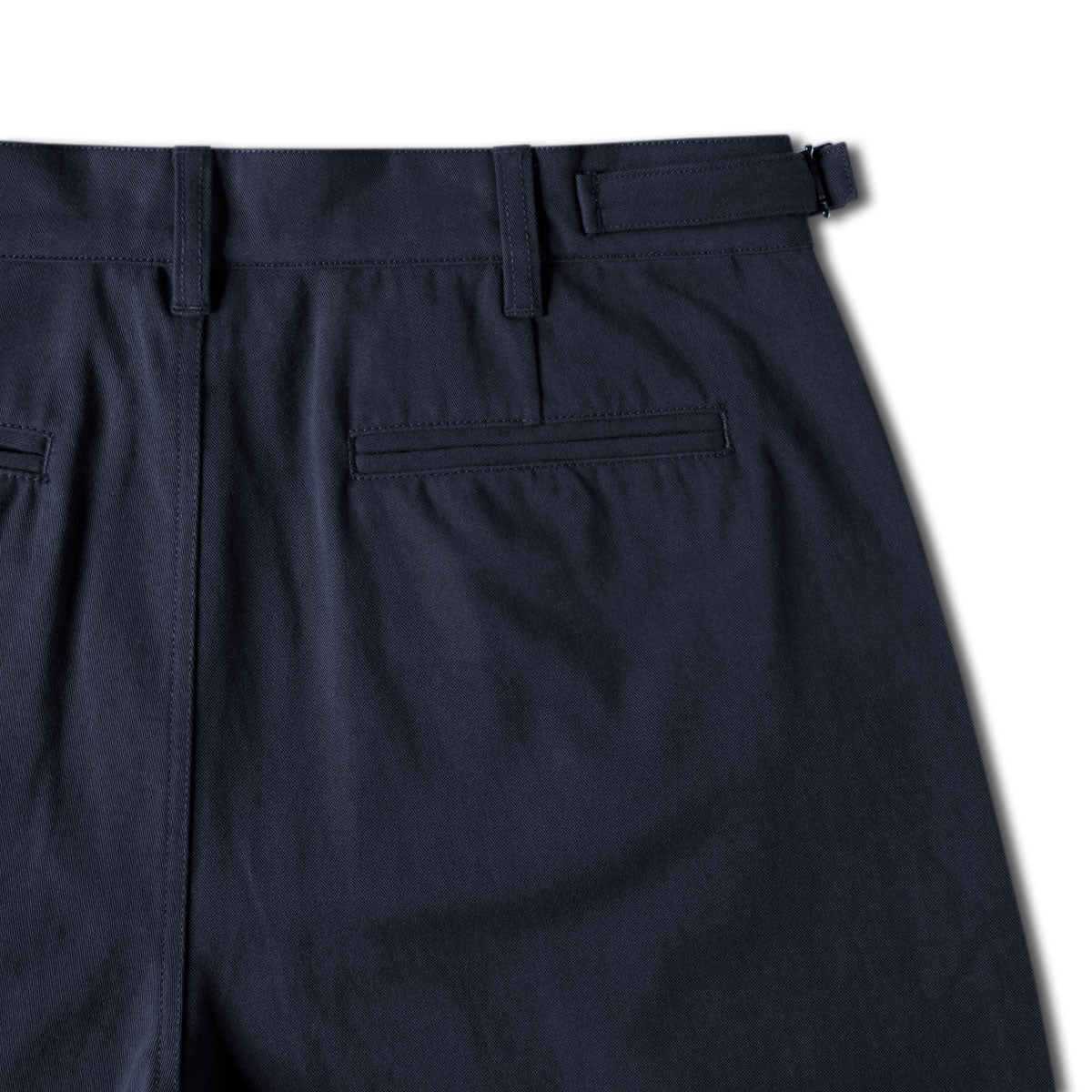 CCS Pleated Chino Shorts - Navy - Image 9