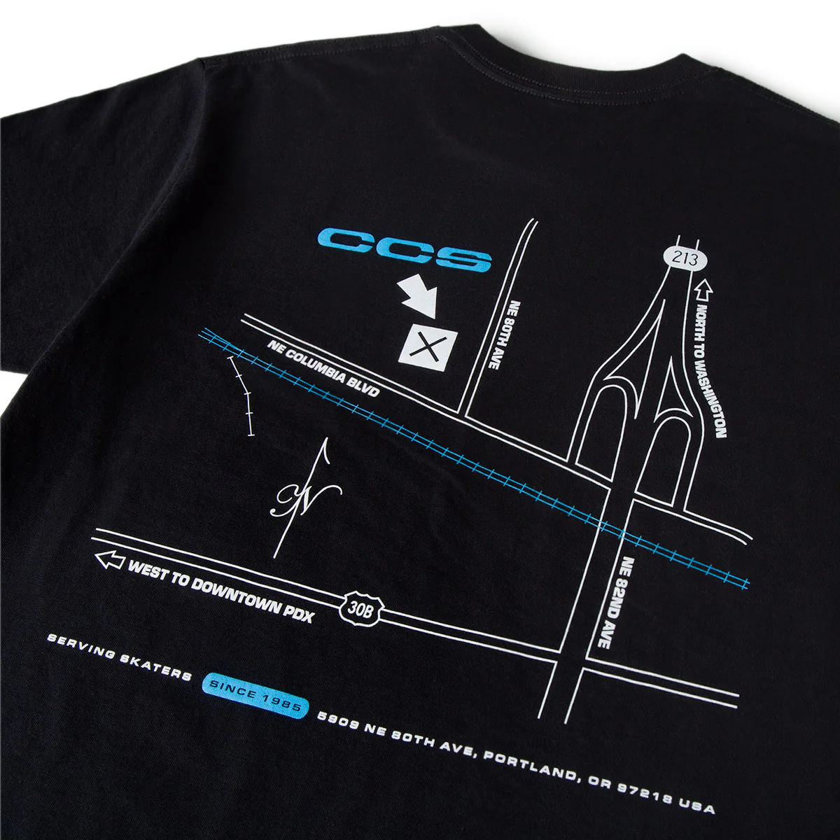 CCS Portland Shop T-Shirt - White/Blue - Image 4