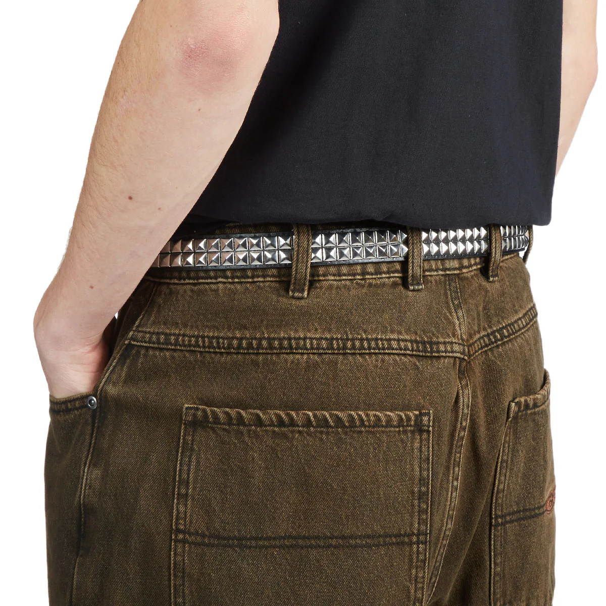 CCS Pyramid Studded Belt - 2 Row - Black - Image 5